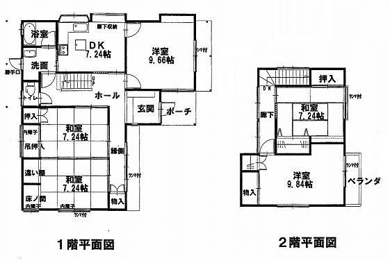 Floor plan. 11.8 million yen, 5DK, Land area 244.2 sq m , Building area 131.1 sq m