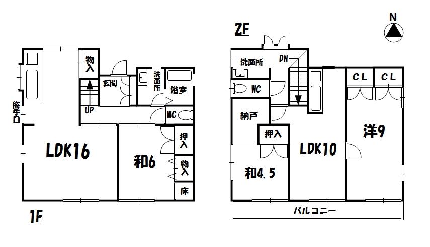 Floor plan. 15 million yen, 3LLDDKK + S (storeroom), Land area 186.93 sq m , Building area 135.07 sq m