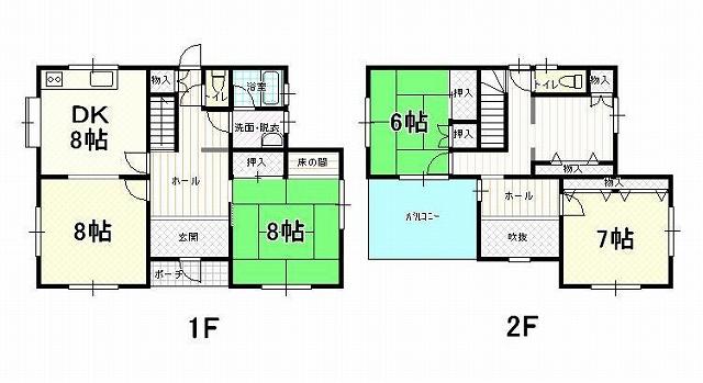 Floor plan. 27 million yen, 4DK, Land area 410.99 sq m , Building area 124.15 sq m view is good