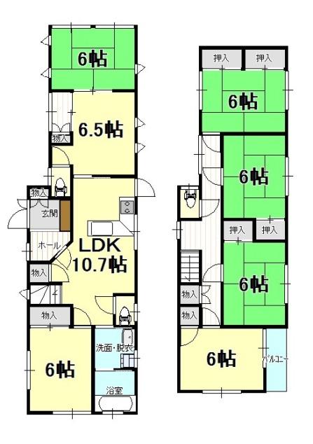 Floor plan. 10 million yen, 7LDK, Land area 250.59 sq m , Building area 138.09 sq m