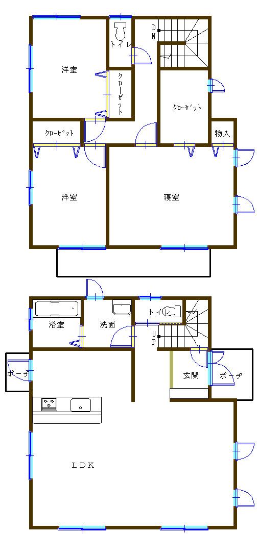 Floor plan. 28,300,000 yen, 3LDK + S (storeroom), Land area 133.43 sq m , Building area 114.48 sq m