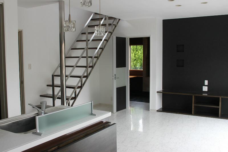 Living. We are living the stairs with a stylish atmosphere.