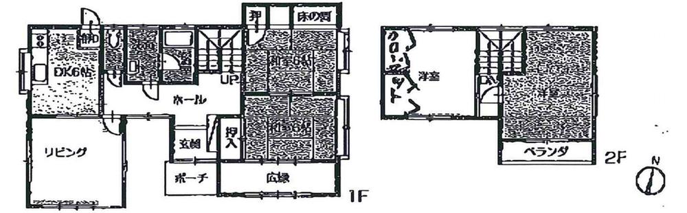 Floor plan. 16.8 million yen, 5DK, Land area 217.37 sq m , Building area 121.83 sq m