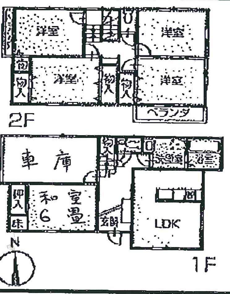 Floor plan. 19,800,000 yen, 5LDK, Land area 102.8 sq m , Building area 126.25 sq m