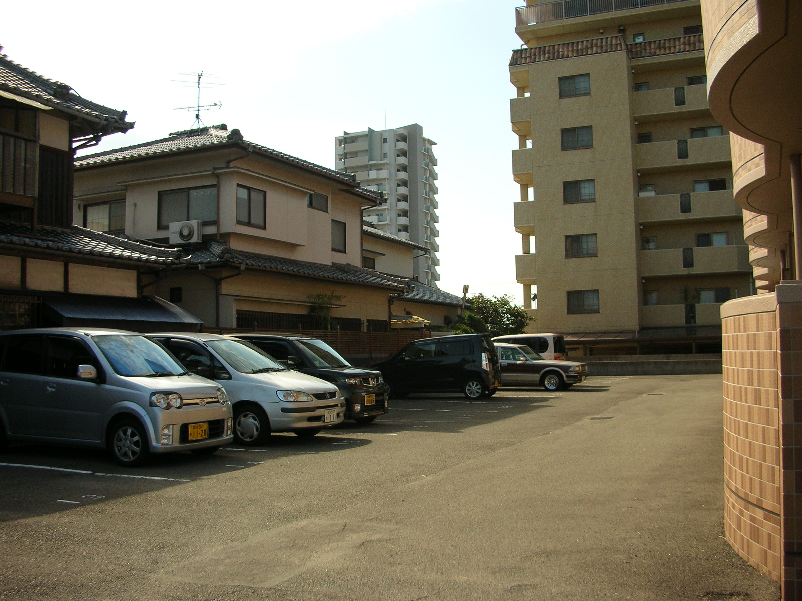 Parking lot. South parking lot