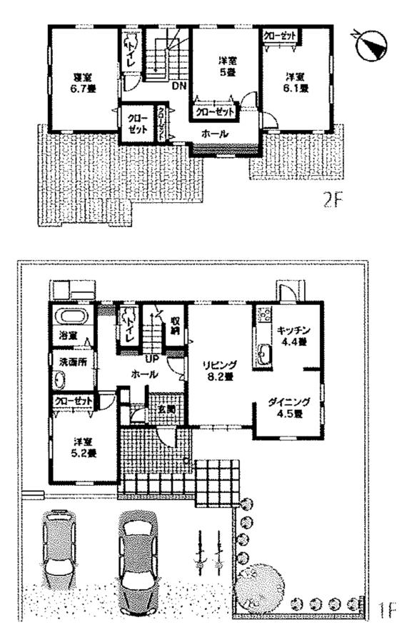 Floor plan. 23,900,000 yen, 4LDK, Land area 202.6 sq m , Building area 110.54 sq m