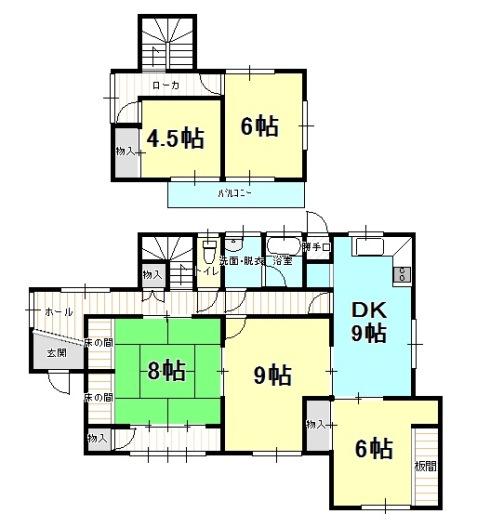 Floor plan. 7.5 million yen, 5DK, Land area 382.63 sq m , Building area 117.31 sq m