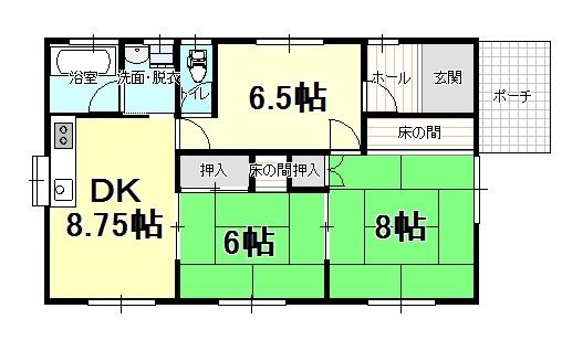 Floor plan. 12 million yen, 3DK, Land area 169.78 sq m , Building area 66.66 sq m
