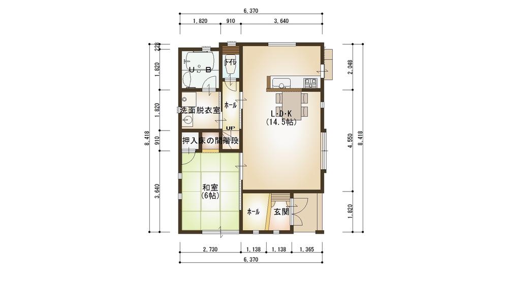 Floor plan. 24,300,000 yen, 4LDK + S (storeroom), Land area 116.21 sq m , Building area 97.92 sq m 1 floor