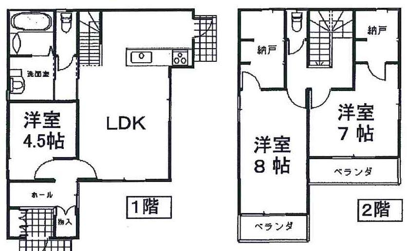 Floor plan. 20,300,000 yen, 3LDK + S (storeroom), Land area 111.11 sq m , Building area 97.98 sq m