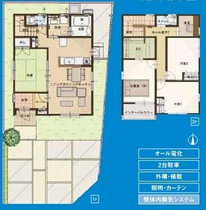 Floor plan. 35,560,000 yen, 4LDK + S (storeroom), Land area 138.13 sq m , Building area 101.02 sq m face-to-face kitchen, LDK16 quires more.