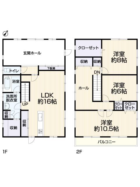 Floor plan. 27,800,000 yen, 3LDK + S (storeroom), Land area 165 sq m , Building area 125.03 sq m