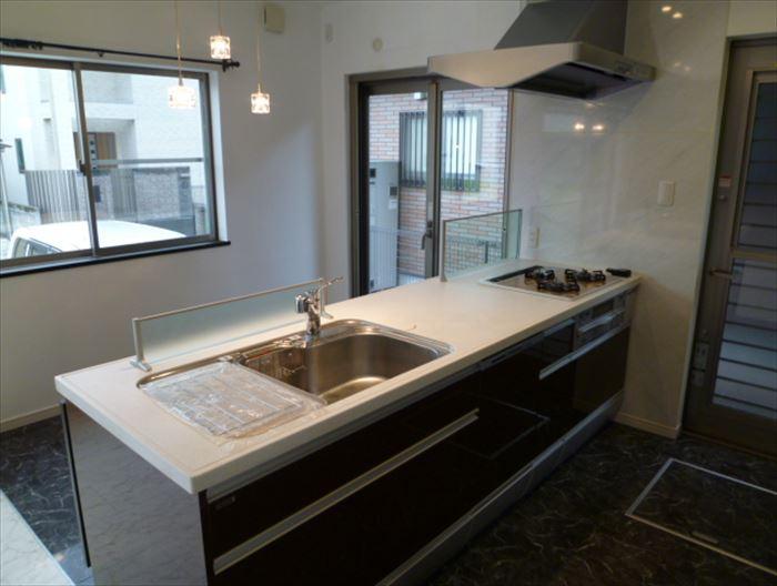 Kitchen. Counter kitchen conversation with dishes in even family can enjoy