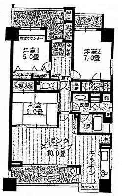 Floor plan. 3LDK, Price 18.9 million yen, Occupied area 80.07 sq m , Balcony area 12.64 sq m