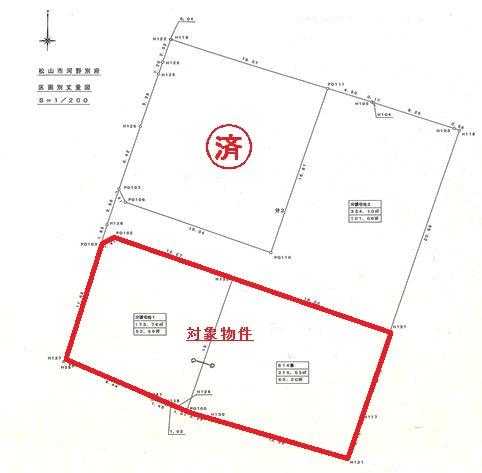 Compartment figure. Land price 11 million yen, Land area 389.29 sq m