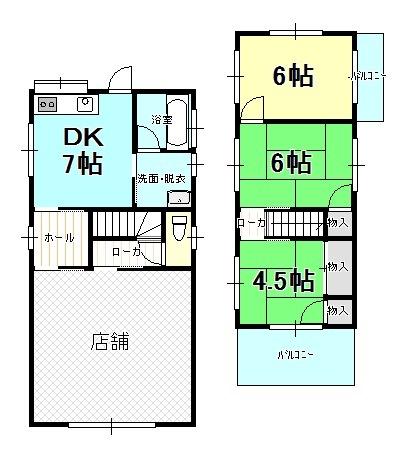 Floor plan. 7.5 million yen, 3DK, Land area 83.67 sq m , Building area 98.03 sq m