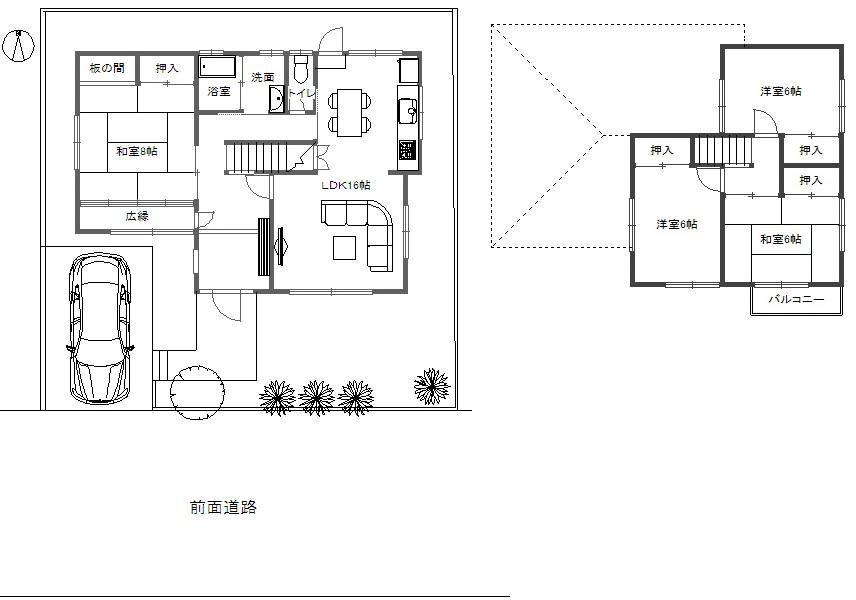 Floor plan. 14.9 million yen, 4LDK, Land area 162.26 sq m , Building area 114.5 sq m