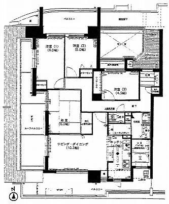 Floor plan. 4LDK, Price 24,800,000 yen, Occupied area 86.28 sq m , Balcony area 28.78 sq m