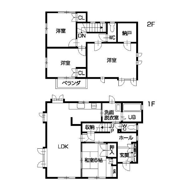 Floor plan. 22,800,000 yen, 4LDK+S, Land area 210.03 sq m , Building area 120.95 sq m