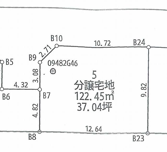 Compartment figure. Land price 10.8 million yen, Land area 122.45 sq m