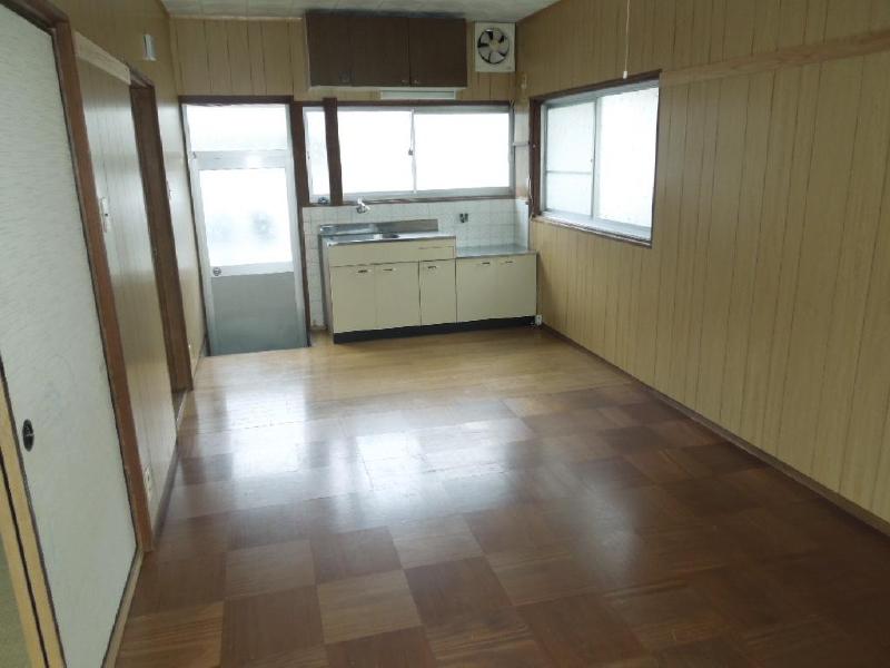 Kitchen. Takanoko cho Rented house 2LDK Yes back door