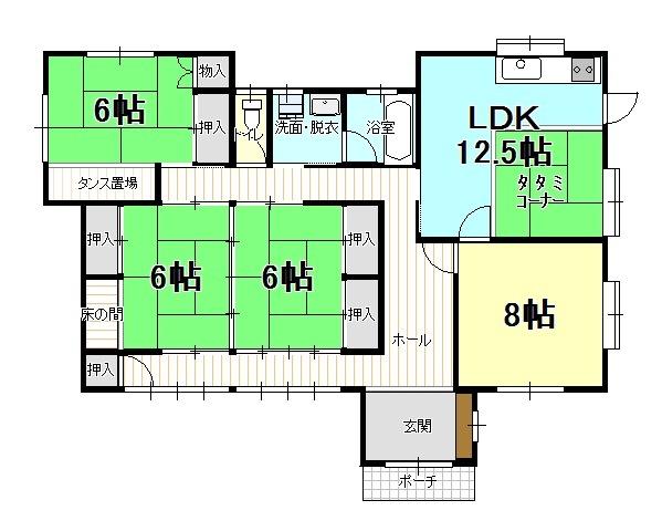 Floor plan. 11.8 million yen, 4LDK, Land area 258.94 sq m , Building area 118.22 sq m