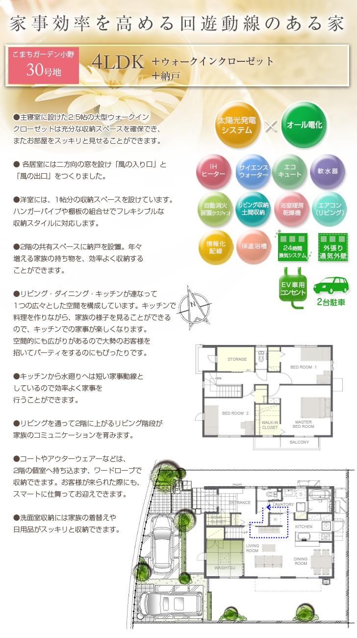 Floor plan.  [No. 30 place] So we have drawn on the basis of the Plan view] drawings, Plan and the outer structure ・ Planting, such as might actually differ slightly from.  Also, furniture ・ Car, etc. are not included in the price.