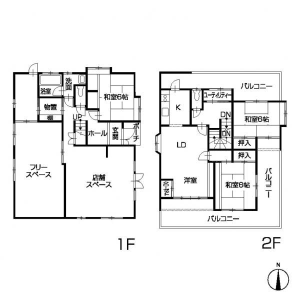 Floor plan. 29,800,000 yen, 3LDK+S, Land area 189.09 sq m , Building area 163.54 sq m