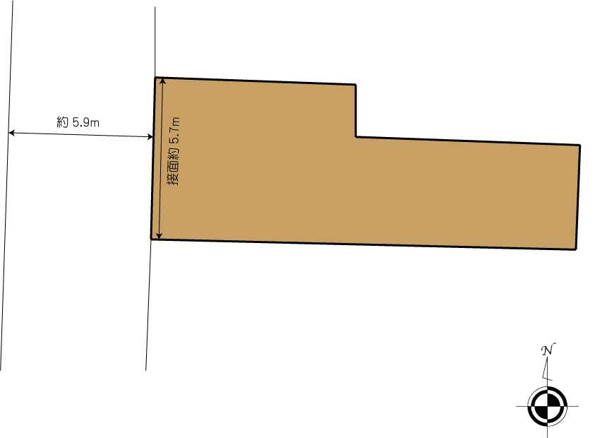 Compartment figure. Land price 8.8 million yen, Land area 70.21 sq m