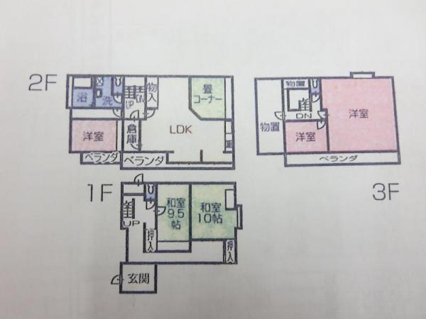 Floor plan. 27,800,000 yen, 5LDK+S, Land area 168.69 sq m , Building area 249.83 sq m