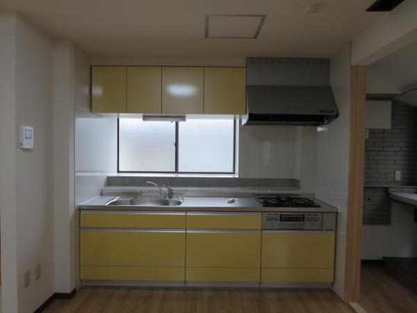 Kitchen. Bright color kitchen. 