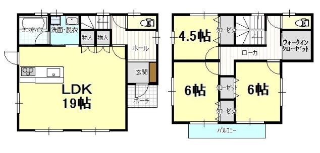 Floor plan. 20 million yen, 3LDK, Land area 120.55 sq m , Building area 92.74 sq m