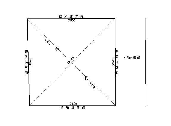 Compartment figure. Land price 7.18 million yen, Land area 169.28 sq m terrain better / Road 4.5m width