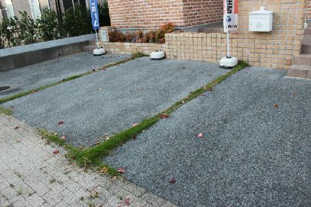 Parking lot. Parallel 3 units can be parking