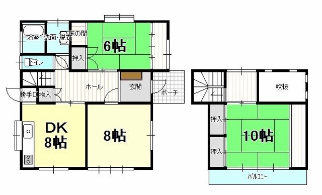 Floor plan. 21,140,000 yen, 3DK, Land area 194.45 sq m , Building area 97.2 sq m