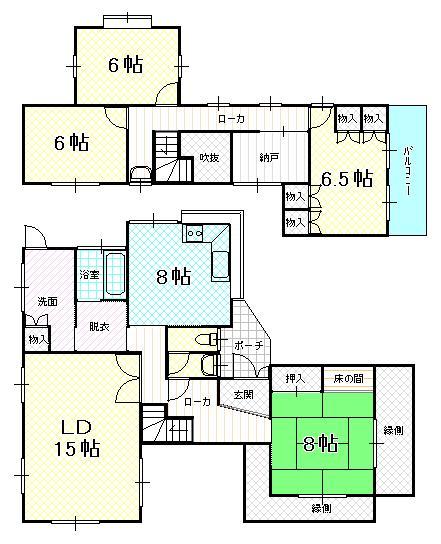 Floor plan. 26,800,000 yen, 5LDK+S, Land area 325.58 sq m , Building area 144.91 sq m