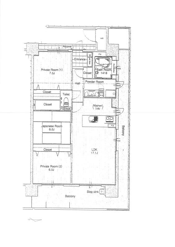 Floor plan. 3LDK, Price 19 million yen, Occupied area 82.08 sq m , Balcony area 31.45 sq m