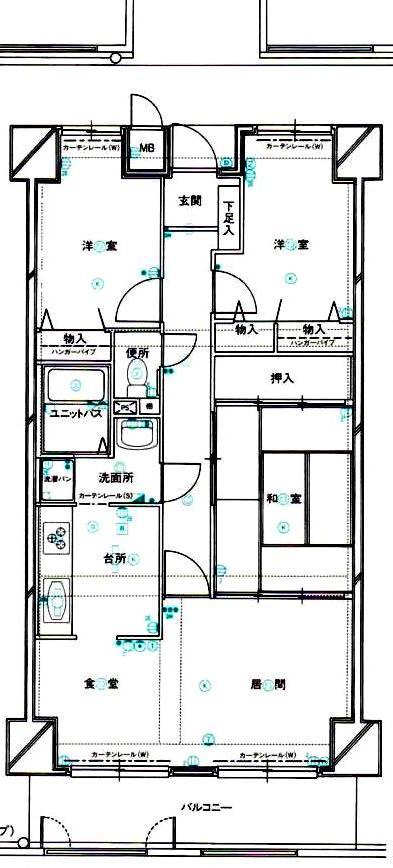 Floor plan. 3LDK, Price 13,900,000 yen, Footprint 72.1 sq m , Balcony area 9.07 sq m 3LDK