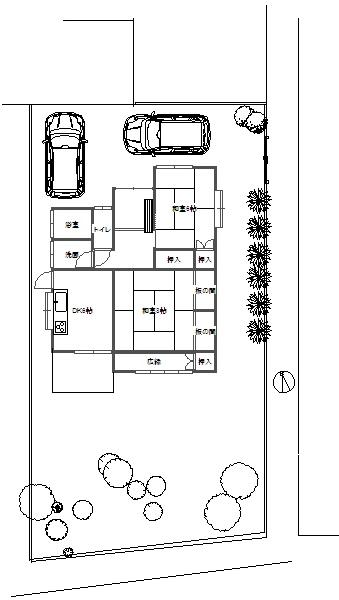 Floor plan. 15.9 million yen, 2DK, Land area 261.77 sq m , Building area 63.39 sq m