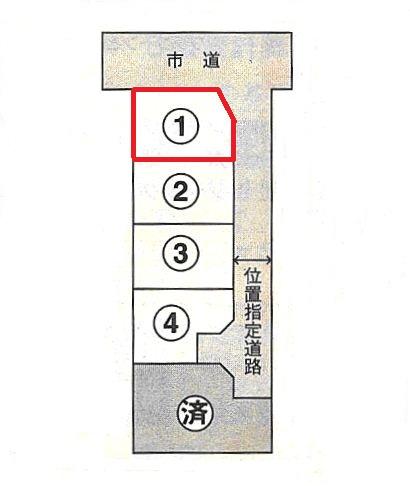 Compartment figure. Land price 4.8 million yen, Land area 138.4 sq m