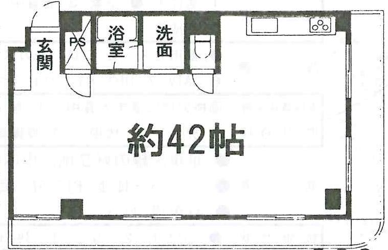 Floor plan. 1K, Price 8.8 million yen, Occupied area 69.12 sq m , Balcony area 22.2 sq m