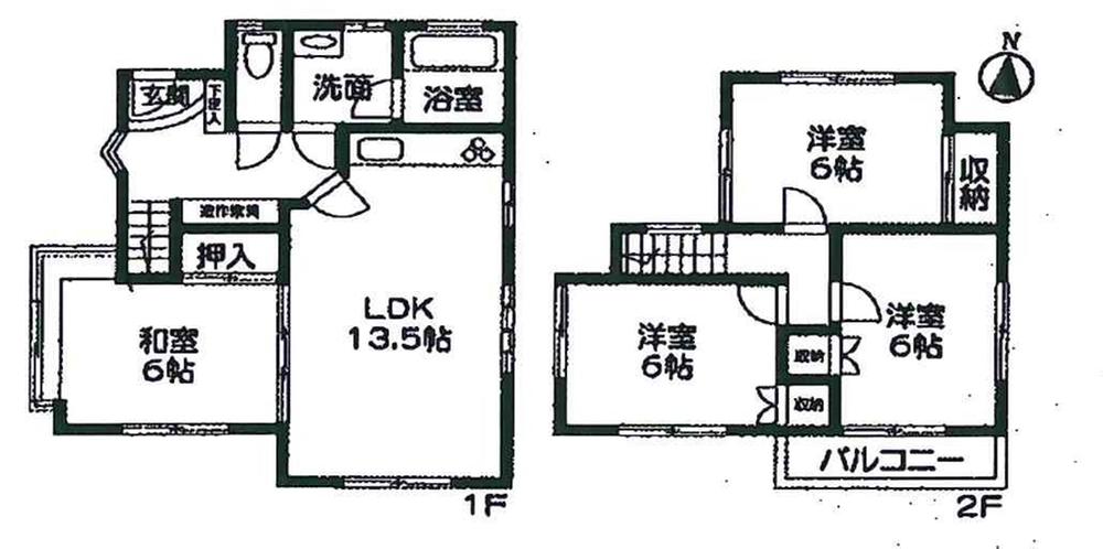 Floor plan. 17.7 million yen, 4LDK, Land area 110.32 sq m , Building area 87.77 sq m