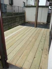 Other. Wood deck facing south with sunny