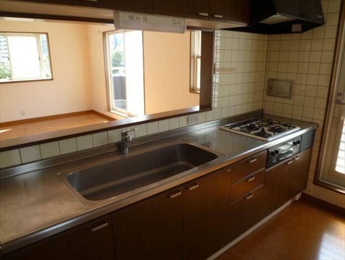 Kitchen. Counter kitchen conversation with dishes in even family can enjoy