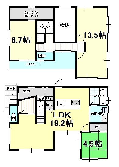 Floor plan. 23,900,000 yen, 3LDK+S, Land area 155.5 sq m , Building area 106.82 sq m