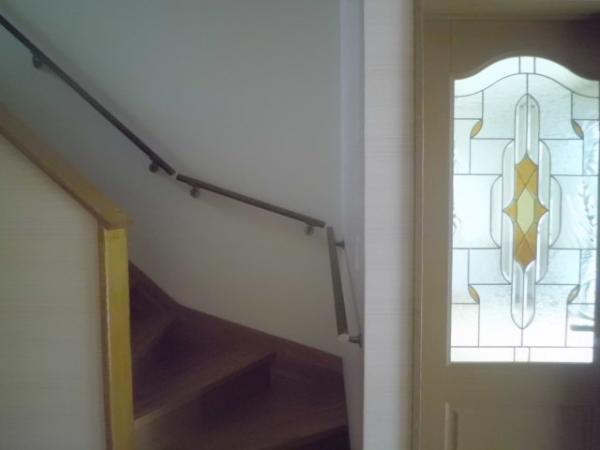 Other introspection. Stained glass-style living room entrance door!