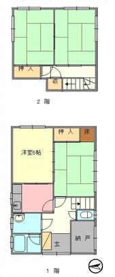 Floor plan. 9.8 million yen, 4K + S (storeroom), Land area 76.79 sq m , Building area 78.51 sq m