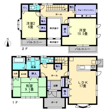 Floor plan. 26.5 million yen, 3LDK+S, Land area 165.29 sq m , Is a floor plan with a building area of ​​125.5 sq m atrium