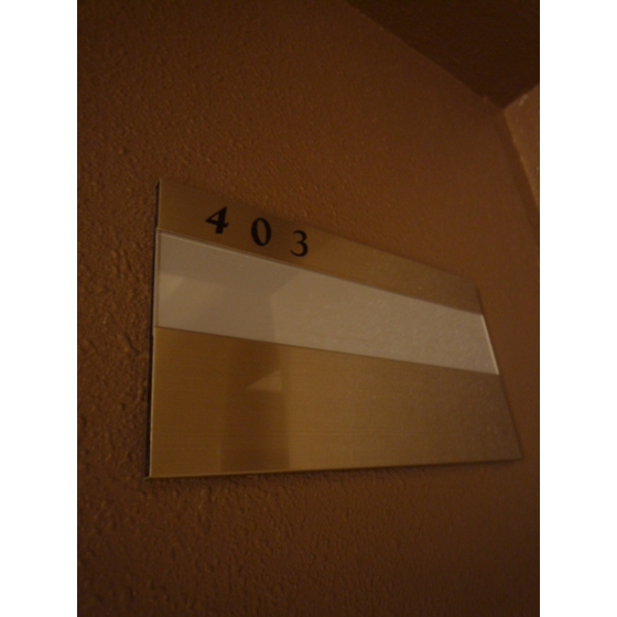 Entrance. room number