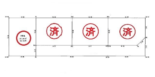 Compartment figure. Land price 12.3 million yen, Land area 147.86 sq m